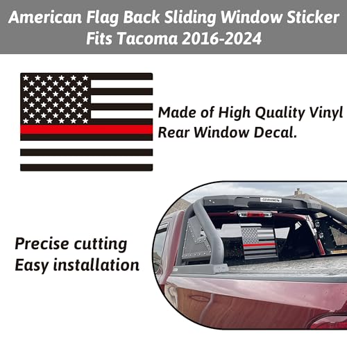 Image of Zhizhong Rear Middle Window Decals for Toyota Tacoma 2005-2023
