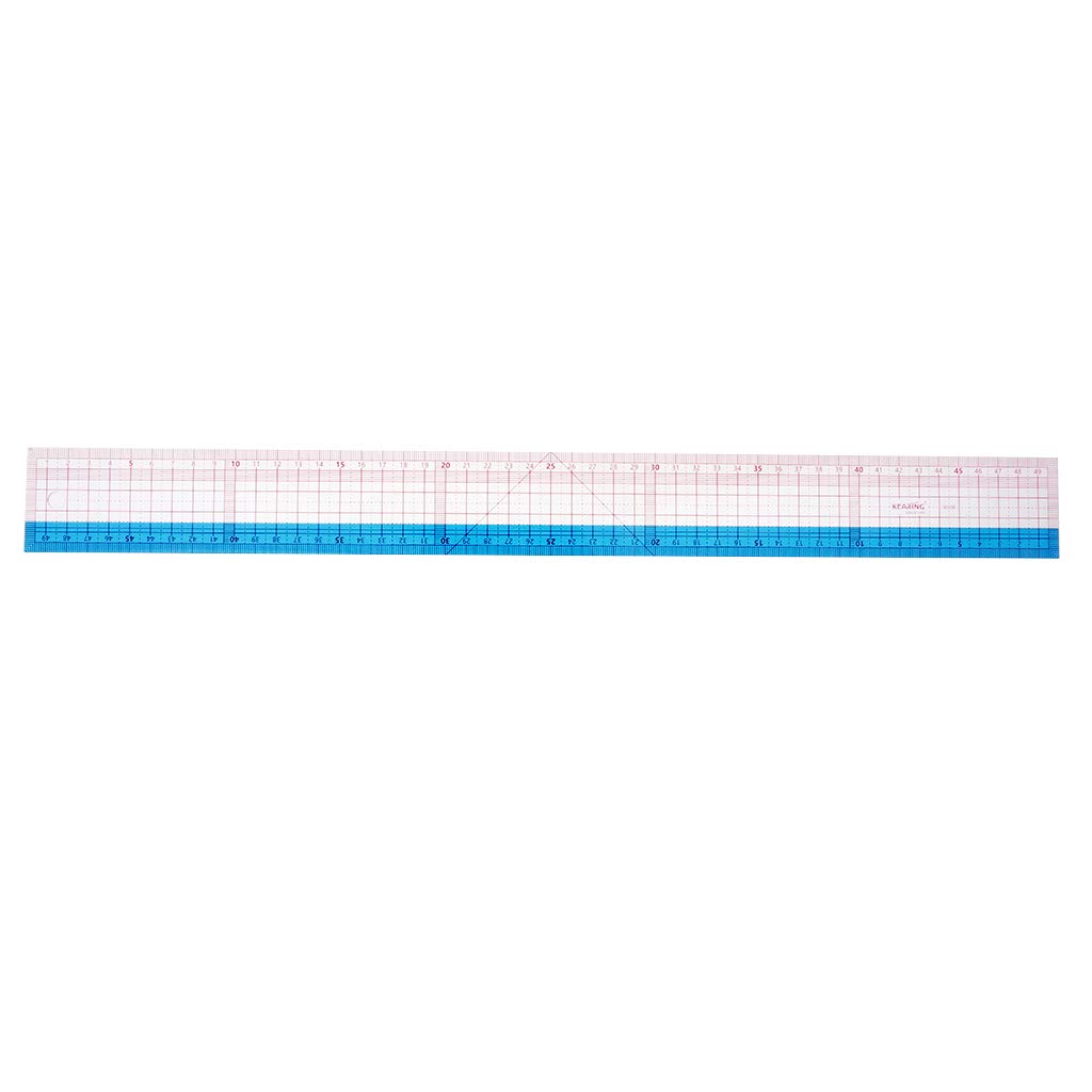 Set di 5 righelli multifunzione in plastica per trapuntatura, cucito, patchwork, 50 cm