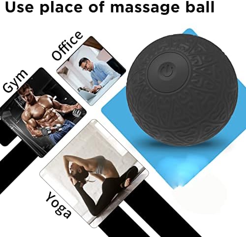 Miniatura 8 de Bola de masaje vibratoria, masajeador eléctrico para liberación miofascial, terapia de puntos de activación y tejido profundo de cuerpo completo,