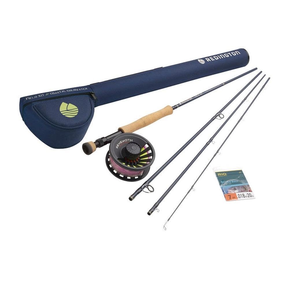 Redington Fly Fishing Field Kit, Fly Rod and Reel Combo Starter Kit, Line and Carrying Case Included