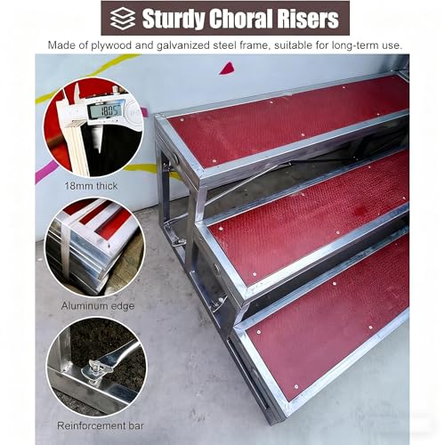 Estrade chorale portable pliable pour résoudre le manque de visibilité - 6