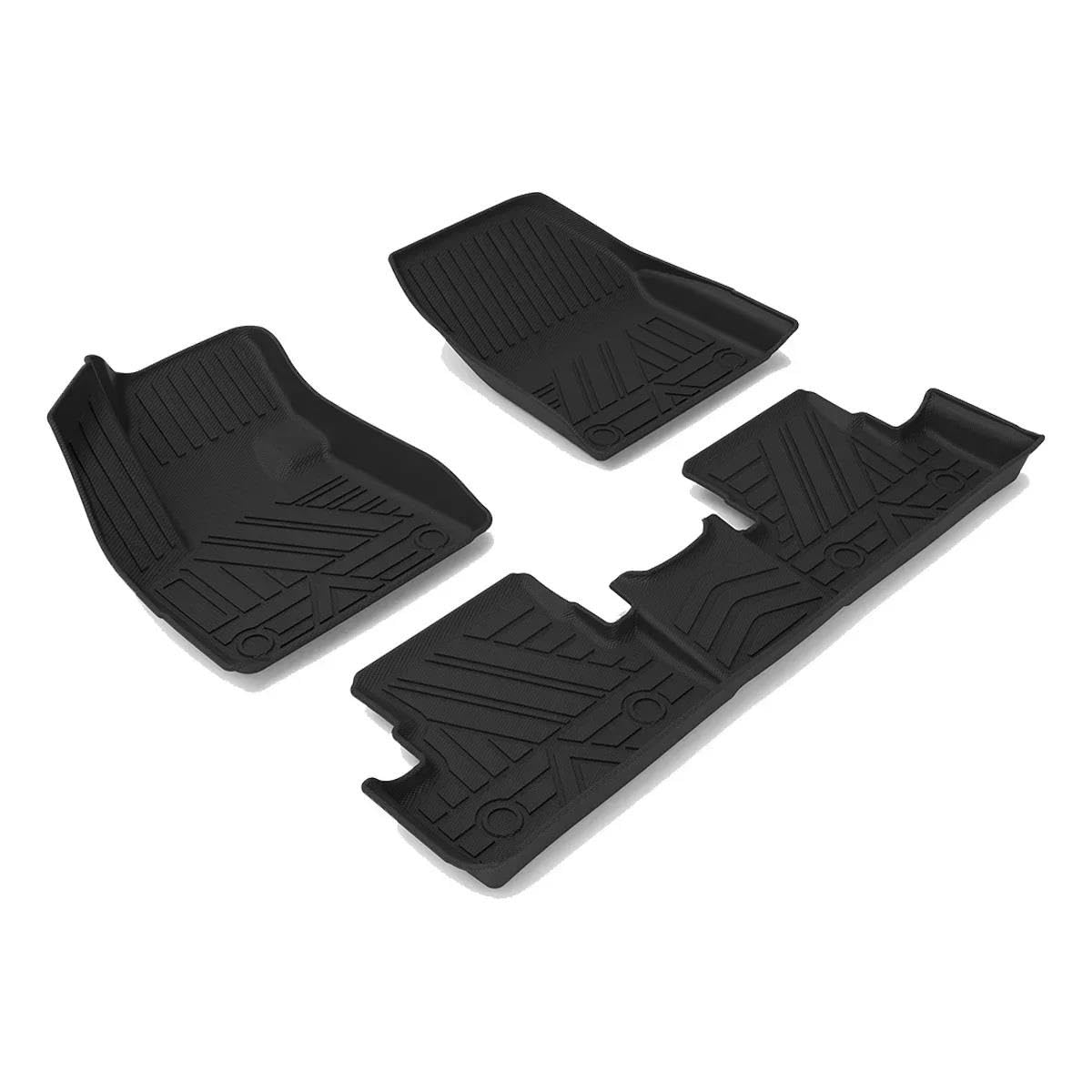 Alfombrillas Piso Automóvil Para Peugeot 3008 2017-2021 Alfombrilla De Coche Impermeable De Goma TPE Antideslizante Con Revestimiento Completo Para Volante A La Izquierda Kit de Alfombrillas