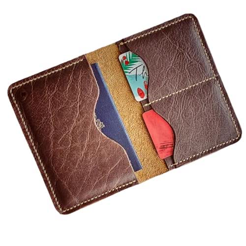 Handmade, HandStitched Leather Passport Holder, Travel