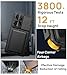 SSLOTSCASE for Samsung Galaxy S25 Ultra Case with Card Holder & Kickstand & Slide Camera Lens Cover, Silicone Edge Protection Rugged Heavy Duty Phone Case Cover for Galaxy S25 Ultra 5G 2025, Black