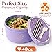 Microwaveable Ramen Noodle Bowl Cooker 40oz for Ramen, Pho, Soup, and Pasta, Dishwasher Safe and Portable, Ideal for Home, Office, Dorm, or Gift.Ai Love Peace (Purple)