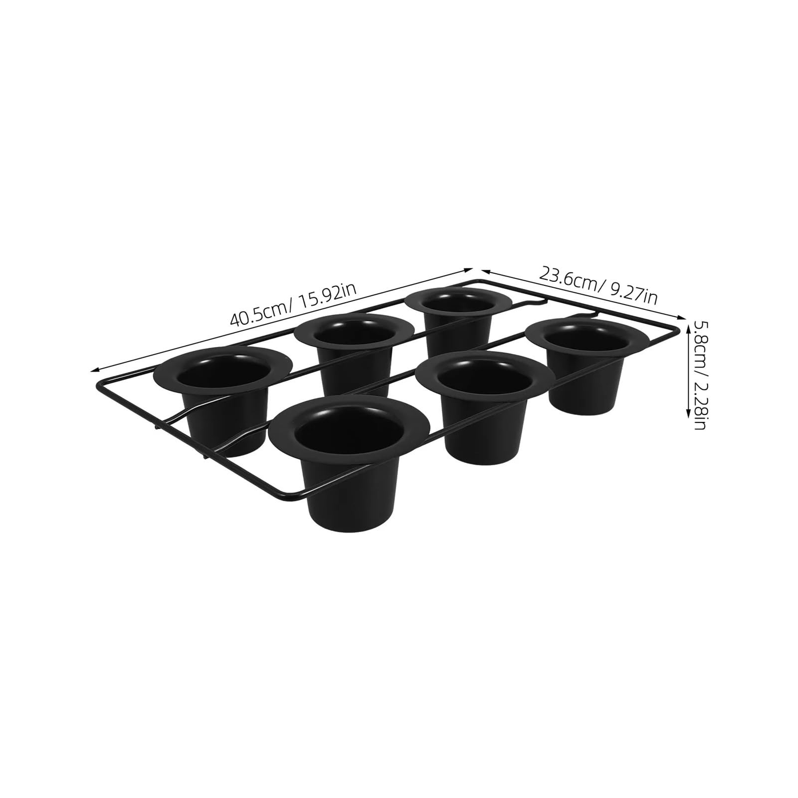 Hochwertige, Antihaftbeschichtete Muffinform Aus Schwarzem Karbonstahl, Robuste, Tiefe Cupcake-Form For Backen Von Muffins, Cupcakes, Popovers Im Ofen