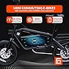5TH WHEEL Penguin Electric Bike, Mini 14" E-Bikes with Foldable Handlebar and Adjustable Seat, Peak 700W Motor & 20 MPH, 40 Miles PAS Range Commuting Bikes with Dual 160MM Disc Brakes and Cargo Rack #3
