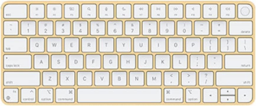 Teclado Apple Magic con Touch ID (QWERTY Español) Amarillo (Reacondicionado)