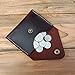 Handmade Leather Credit Card Holder Coin Purse Front Pocket Wallet Thin Wallet Slim Wallet Handmade Pouch (Coffee)