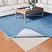 Jorvila Non-Slip Rug Pad Gripper 2x3 Feet, Anti Skid Mat for Under Area Rugs, Keeps Rugs in Position and Safe, Thick Cushioned Carpet Pad for Hardwood Floors Protection