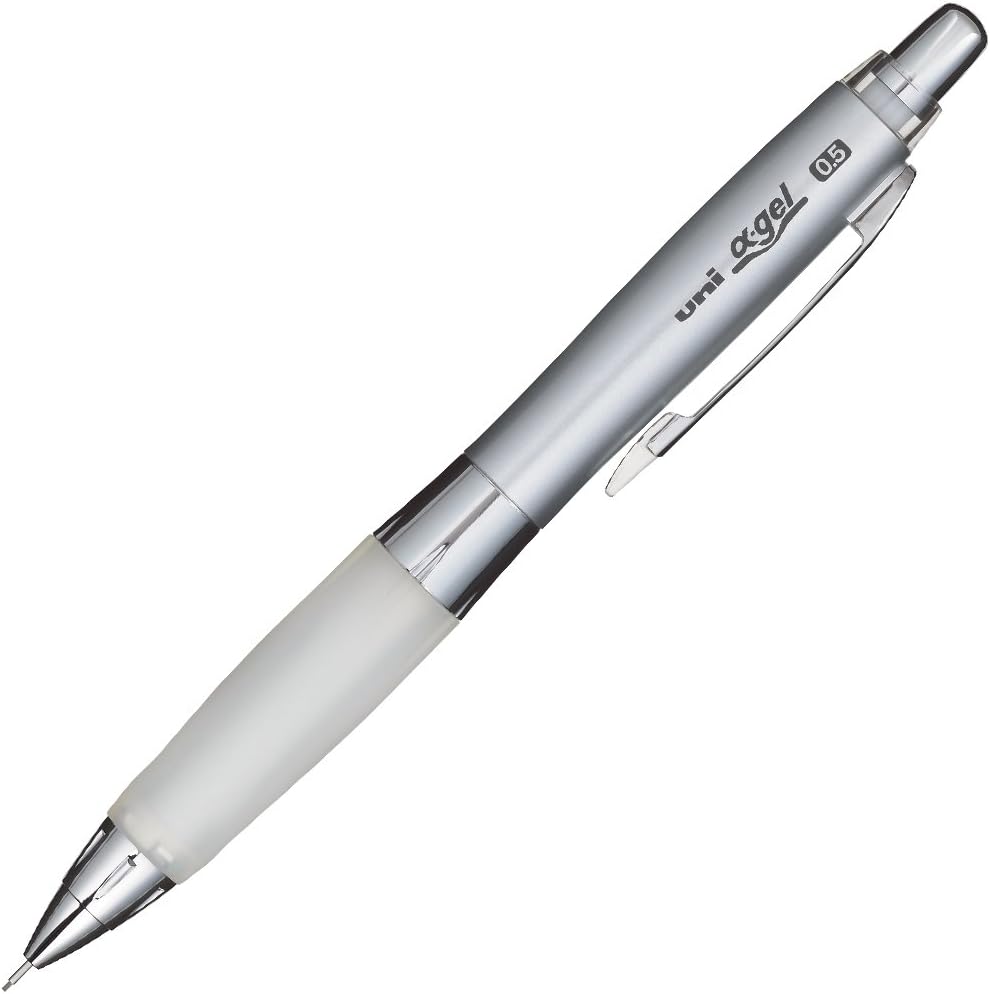 Uni Mechanical Pencil, Alpha Gel Grip, 0.5mm, White (M5617GG1P.1)
