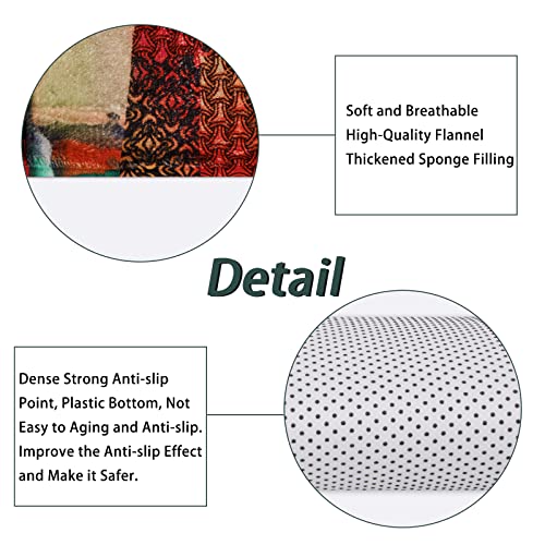 Ikfashoni 4 Pcs Black Girl Shower Curtain Set With Non-Slip Rugs, Toilet Lid Cover And Bath Mat, African Egyptian Women Shower Curtain With 12 Hooks, Fabric African Lady Shower Curtains For Bathroom #TOP4