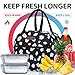 Baglemon Insulated Lunch Bag for Women Men, Lunch Containers Reusable High Capacity Lunch Tote Bags for Work Picnic (Blackdaisy)