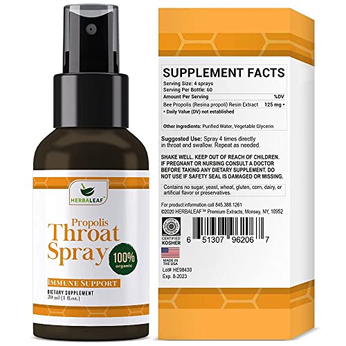 Herbaleaf Oil Of Oregano And Propolis Spray And Elderberry Concentrated Syrup #TOP5