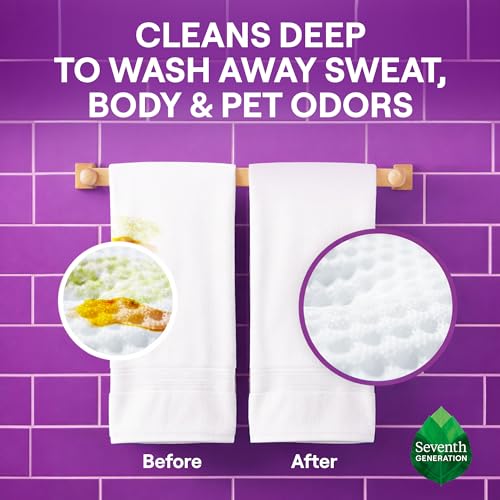 Image of Seventh Generation Concentrated Laundry Detergent, Stain Fighting Formula, Fresh Lavender scent, 40 oz (53 Loads)