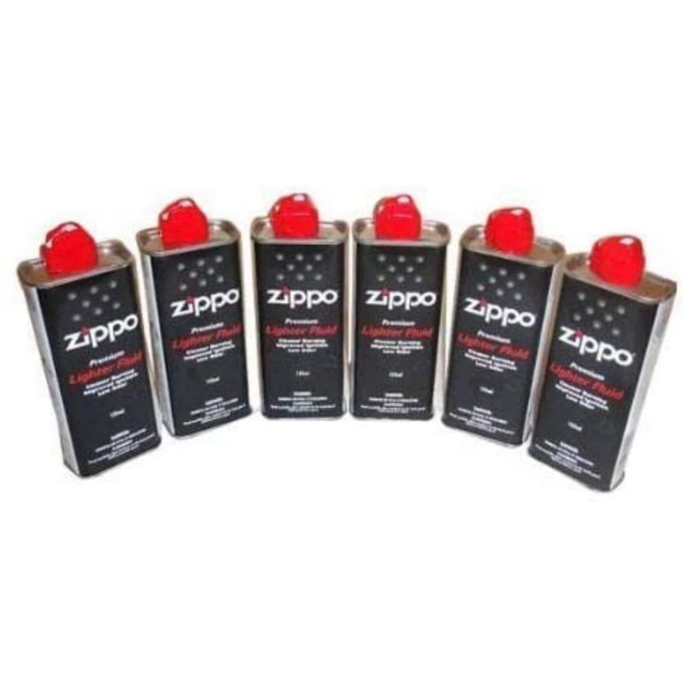 Zippo Recharge d'essence pour briquet + mèche + 6 pierres 125 ml - Au quotidien