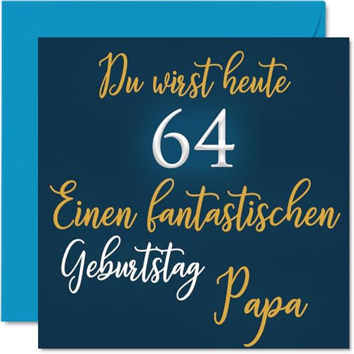 Herzliche Vatertagskarte Für Papa – Lustige Geburtstagskarte Von Tochter Oder Sohn (14,5 X 14,5 Cm)