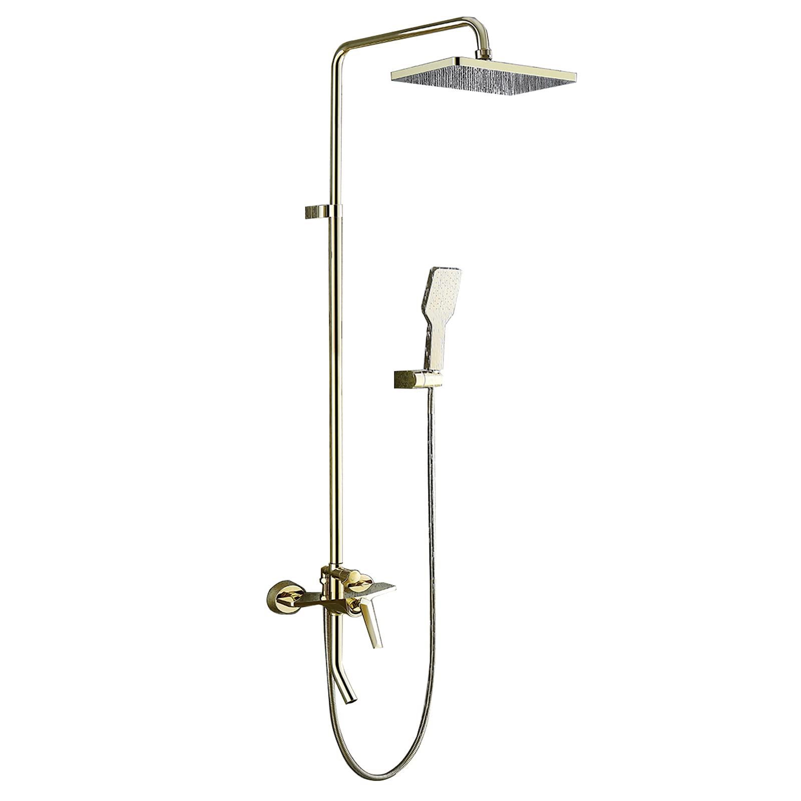 Ensemble de douche pluie mural en laiton durable pour remplacer un vieux mitigeur fuyant