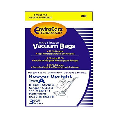 EnviroCare Replacement Vacuum Bag for 4010100A / 809 / Style A (Single Pack)