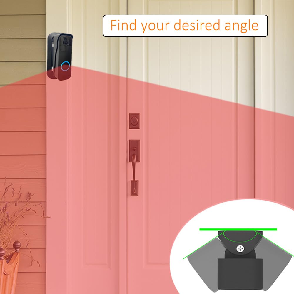 Honecumi Silikon-Schutzhülle Für Blink Video-Türklingel - Ohne Bohren, Vollschutz Bei Jedem Wetter