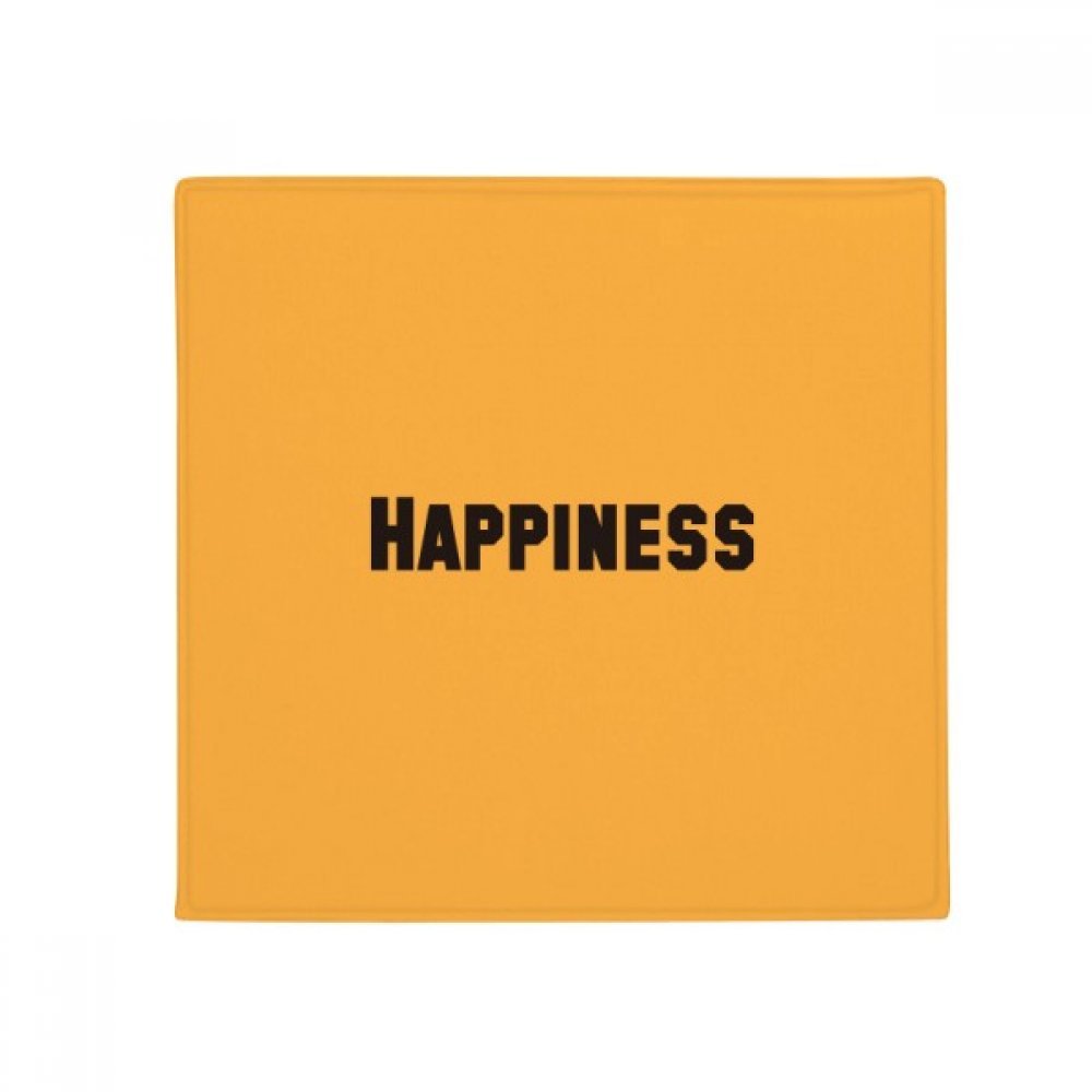 Tapis de sol antidérapant avec citation bonheur 80cm multicolore
