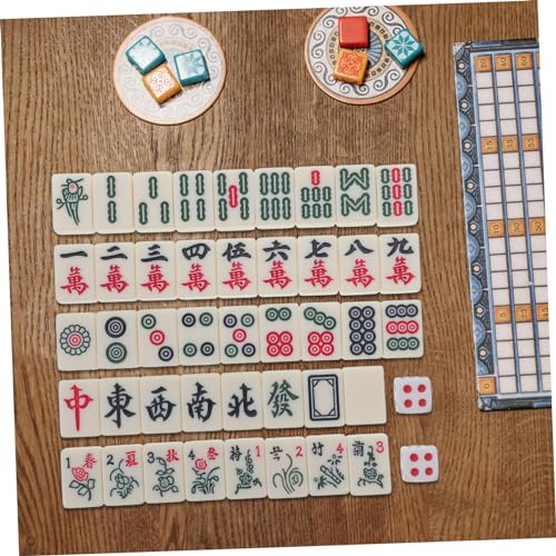 Kit de Mahjong Vaguelly Mini Set de Table en Matériau Durable Premium - 7