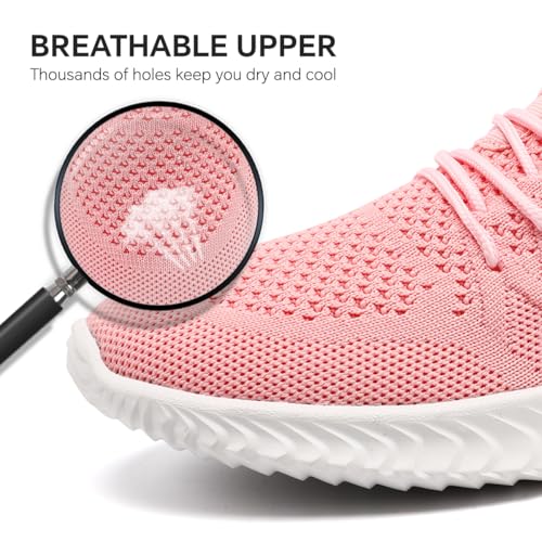 Image of Women's Tennis Running Walking Shoes Slip on Casual Non Slip Athletic Workout Gym Sneakers Fashion Lightweight Breathable Mesh Jogging Work Sports Outdoor Shoe