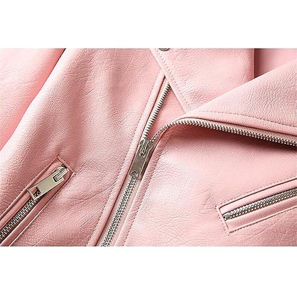 Adhdyuud Vrouwen Vintage Faux Lederen Jassen Moto Biker Zwarte Bovenkleding Met Riem Pu Lederen Jas