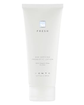 Zents Age-Defying Probiotic Body & Hand Lotion Fresh | Moisturizing Lotion with Hyaluronic Acid & Organic Shea Butter | Nourishes & Hydrates Skin | 6.4 fl oz