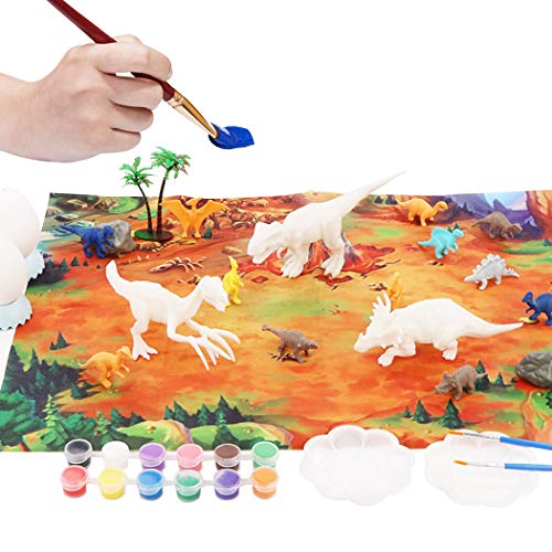 ZOYLINK Pintura Dinosaurio Juguete DIY Graffiti Toy Kit Educativo De Artes De Pintura para Niños