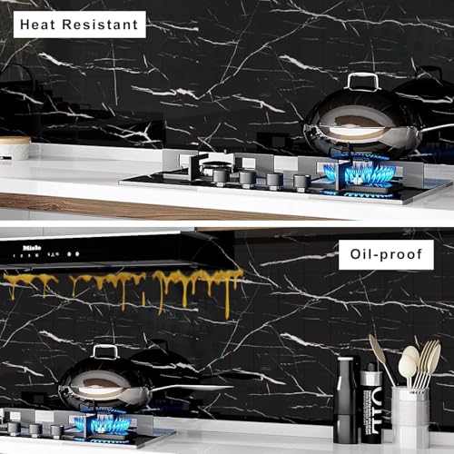 Image of Self-Adhesive Wallpaper & Wall Stickers, Black