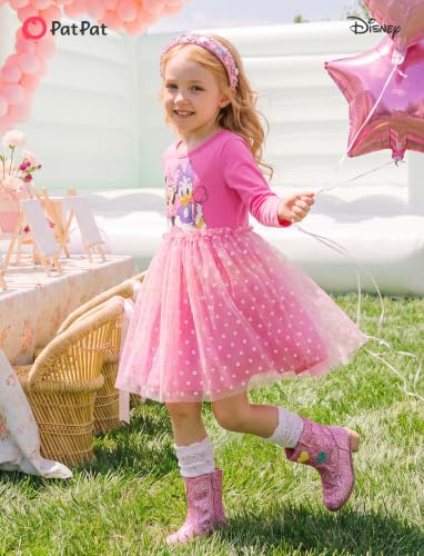 Image of Disney Girls' Tulle Tutu Dress Birthday Party Outfit Toddler to Big Kid