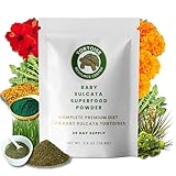 Premium Baby Sulcata Tortoise Food Powder with Calcium | Complete Diet for Baby Sulcata Tortoises | High Fiber, Low Protein with Probiotics for Growth & Shell Health | 4.5 oz Bag | 30-Day Supply