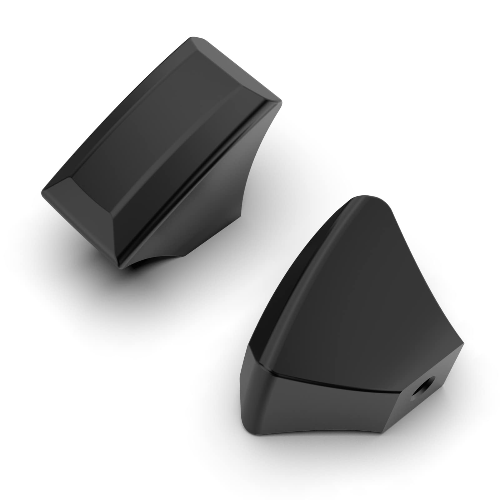 Asidrama 20 Pack 11/4 inch Matte Black Kitchen Knobs Dresser