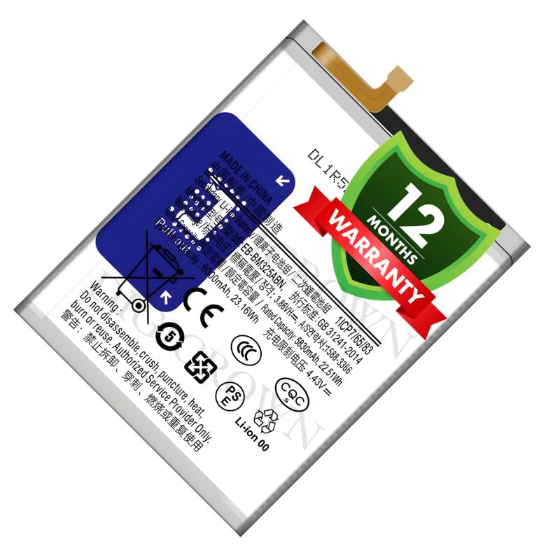 Image of Original EB-BM325ABN Battery Compatible for Samsung Galaxy M32 4G - (6000mAh) - 1 Year Warranty DF7