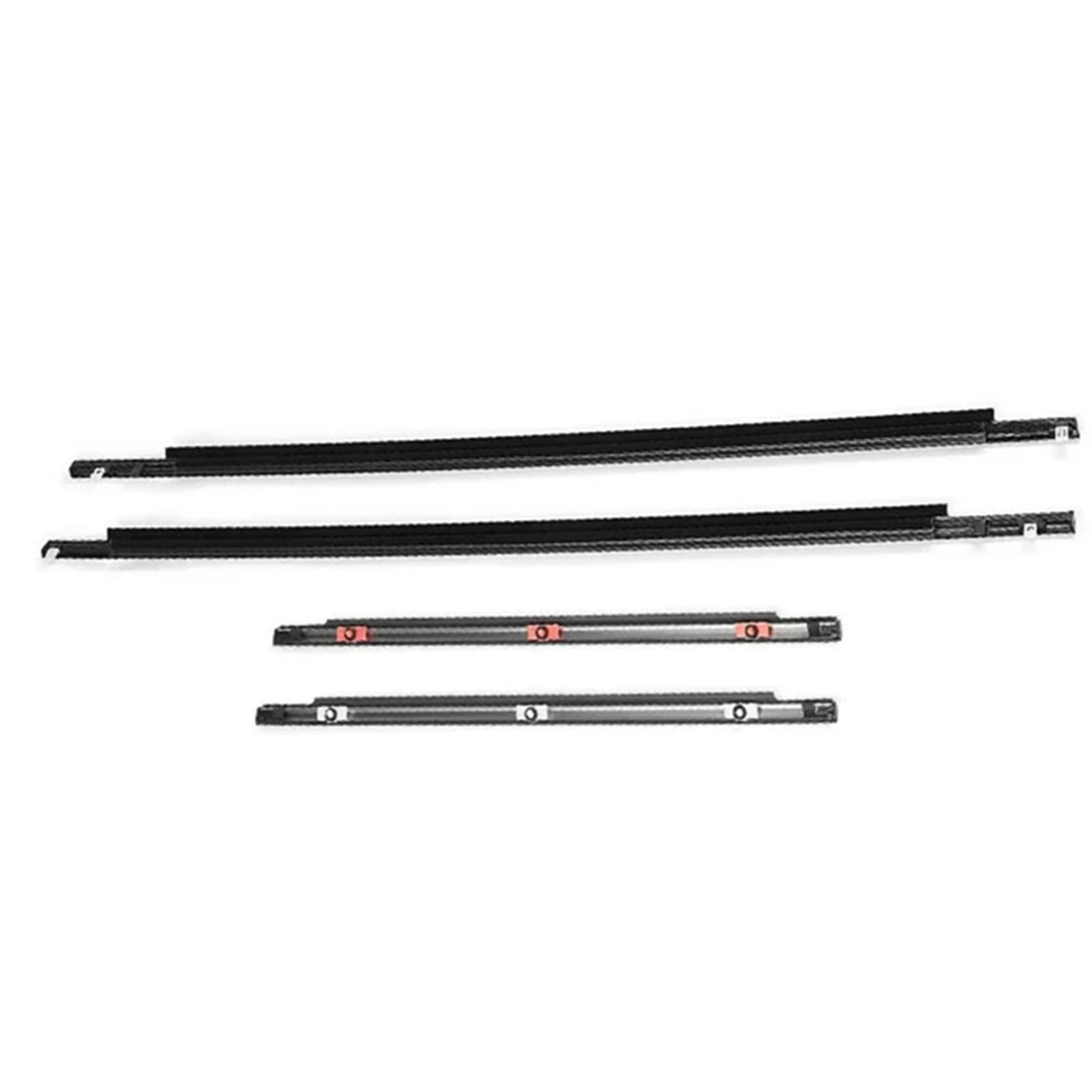 Car Window Seal Strip Compatible with Toyota for FJ for Cruiser 2007-2014 68161-35073 4pcs Car Window Weatherstrip Door Outer Glass Moulding Trim Seal