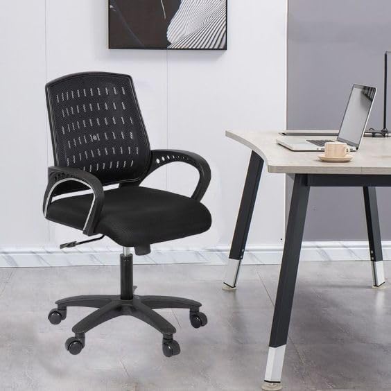 Image of NGFC Ergonomic Office,Gaming, Study, Computer, Boss,Desk Chairs for Office Work at Home |Chairs for Work from Home| Metal Base Seat Height Adjustable Chair |Comfortable & Spacious Seat (Brown)