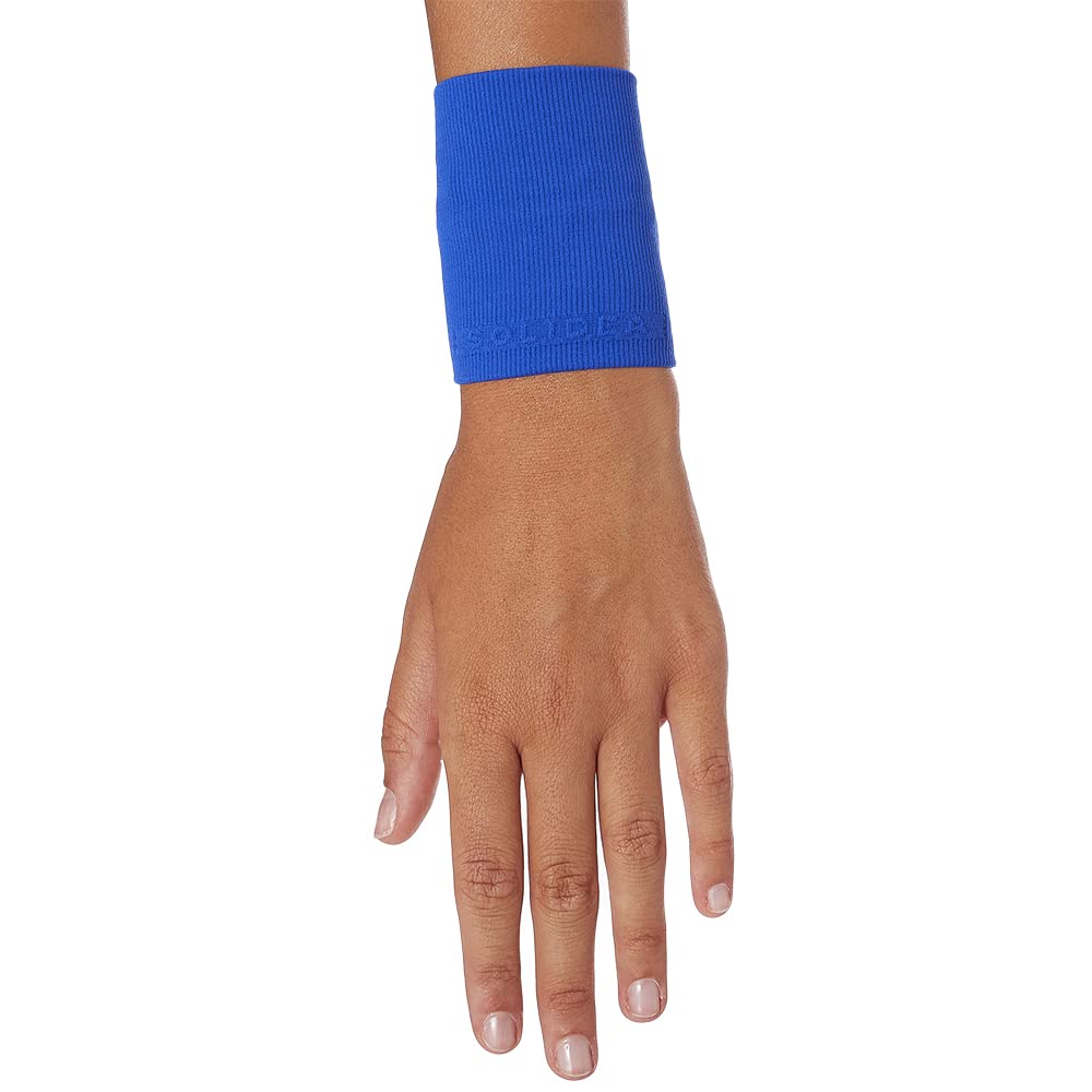SOLIDEA Opaska na nadgarstek Silver Support Wrist z stopniową kompresją 34/46 mmHg (ciemnoniebieska, L)