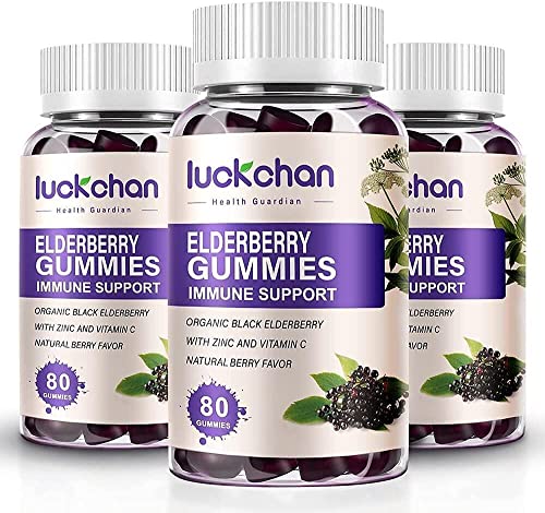 (3 Pack) Sambucus Elderberry Gummies with Zinc Vitamin C - Black Elderberry Pectin - Immunity Support with High Potency - Echinacea - Herbal Dietary Supplements - Adult & Kids - Made in USA (3 Pack) Sambucus Elderberry Gummies with Zinc Vitamin C - Black Elderberry Pectin - Immunity Support with High Potency - Echinacea - Herbal Dietary Supplements - Adult & Kids - Made in USA