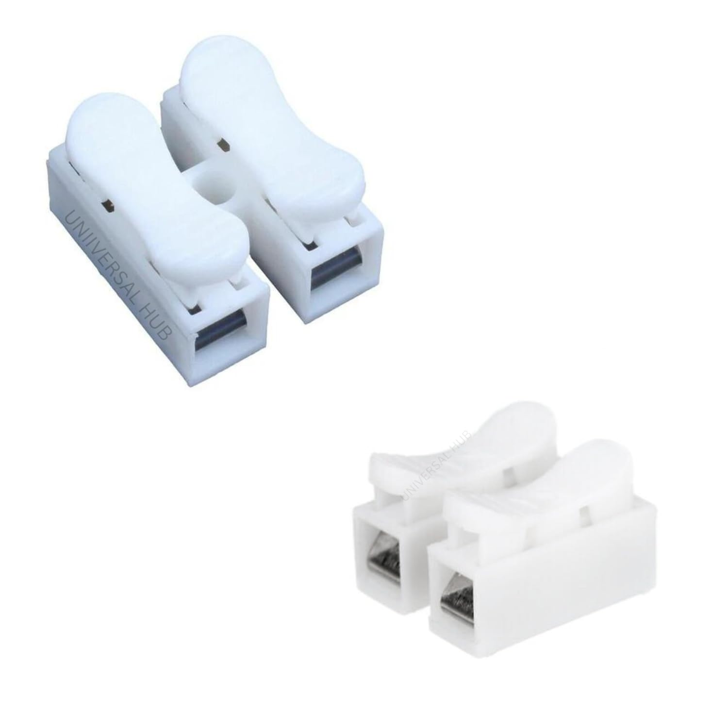 UNIVERSAL HUB 20PCS 2-Pin Push quick Cable Clamp Terminal Block connector for Wire LED Light Strip Wire Connection Suitable as basic connector, Easy to Use, Quality and nice Performance-image-13