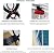 BTURYT Concertina Loft Ladder Alloy Attic Access Ladder Foldable Attic Stairs Pull Down Attic Ladder Invisible Telescoping Ladder Indoor Folding Ladder