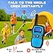 Wishouse Walkie Talkies for Kids Adult Long Range Rechargeable 3 Pack,Boy Wearable Walky Talky Set 2 Way Radio with USB Charger Battery,Camping Games Toy Birthday Xmas Gift for Girl Children Family