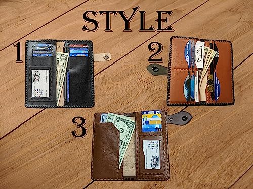 Punk Skull, Indian Skull, Men's 3D Genuine Leather Wallet, Long wallet, Biker Wallet, Handmade wallet, Carved wallet, Airbrush Art, Custom wallet, Personalized wallet4