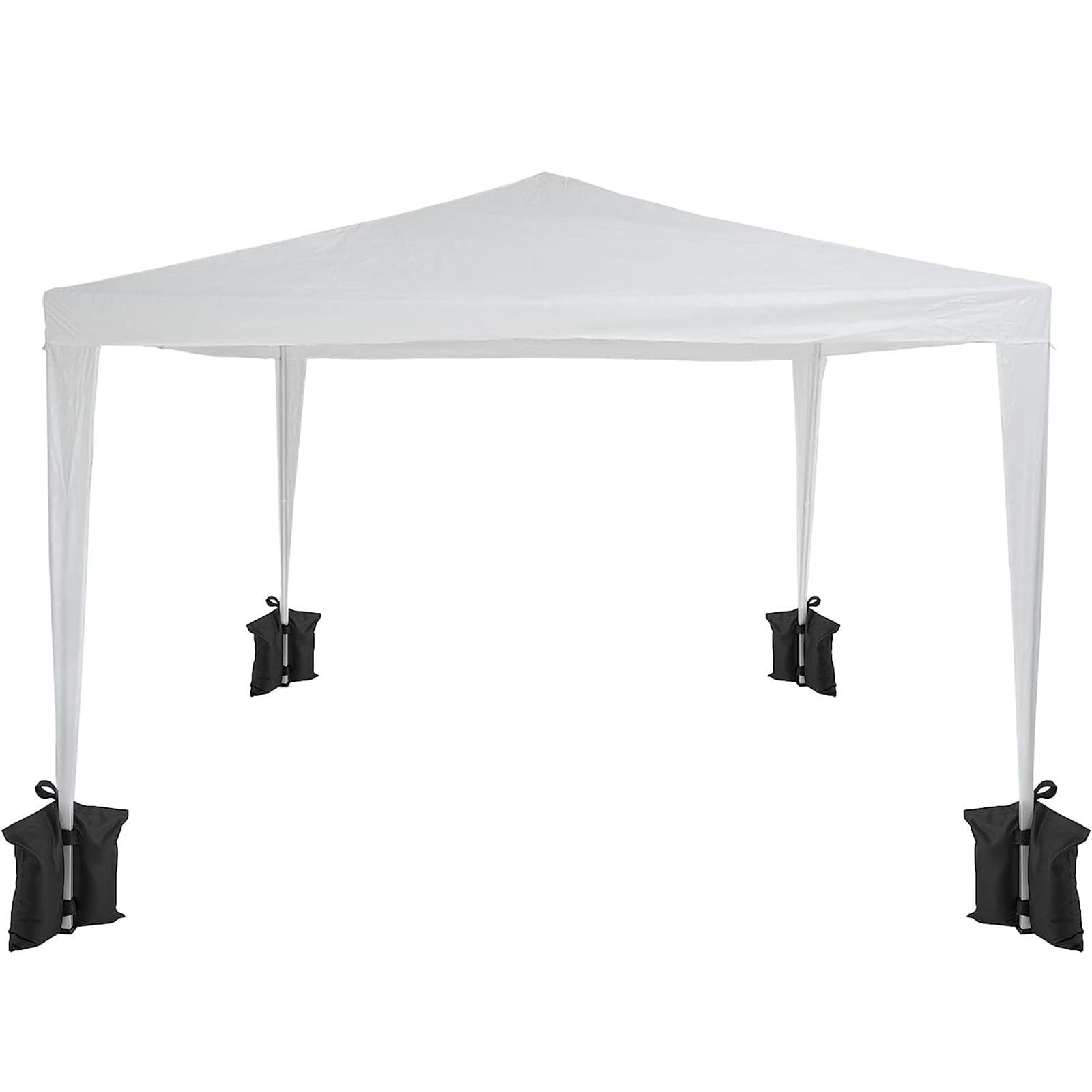RUYICZB Pavillon Gewichte 4er Set, Standfuß Beschwerer für Gartenzelt Festzelt Partyzelt Pop-Up Zelt Sonnenschirm Trampolin, Sandsack befüllbar mit Sand Kies, Pavillon Sandsäcke mit Tragelasche Garten
