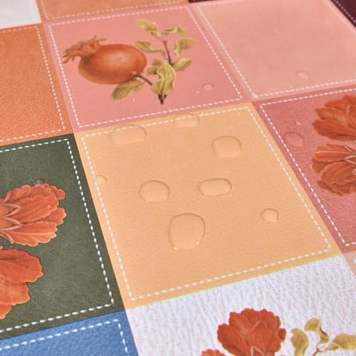 Plenmor Wachstuchtischdecke PVC Tischdecke Plastik 137 x 137 cm – Ansicht 3