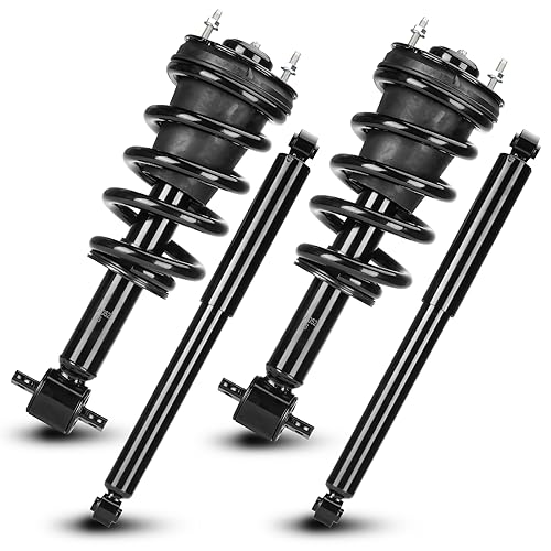 579104 Front and Rear Complete Struts Shock Absorber Fit for for Chevy Avalanche 2007-2013, Suburban 2015-2018, Suburban 1500 & Tahoe 4WD 2007-2014, for GMC Yukon 2007-2019, Exc. Electronic Suspension