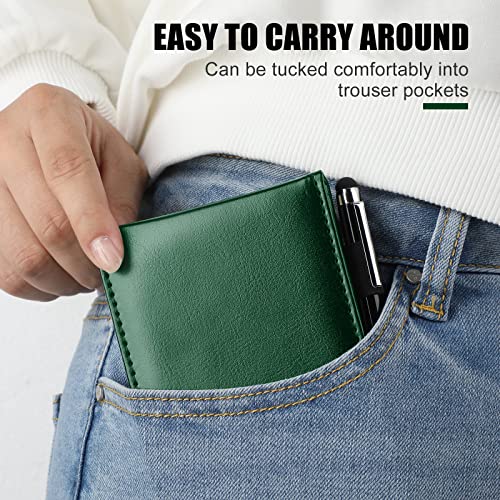 image for Outus 10 Pcs Mini Pocket Notepad Holder Set Included Small Leather Poc