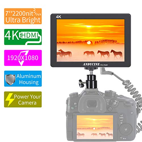 ANDCYINE X7 7Inch Ultra Brightness Camera Video Monitor CNC Aluminum Housing 1920x1080 Camera