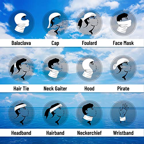 Kids Neck Gaiter: Six Boys Girls Child Sizes: Youth Cooling Camo UPF 50+ Face Mask 6