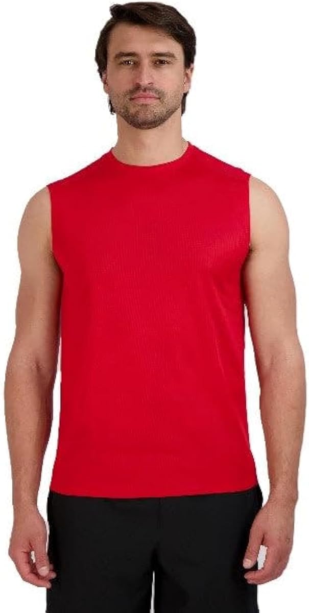Camiseta sin mangas Dri-Power para hombre, ajustada, no ajustada, para gimnasio, playa, correr, baloncesto